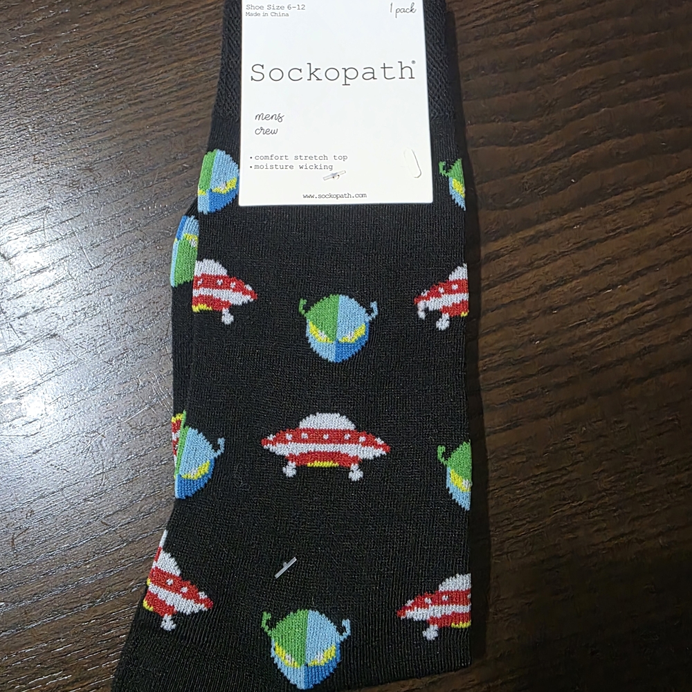 Men's Blue and Black Dress Socks - Picture 4 of 5